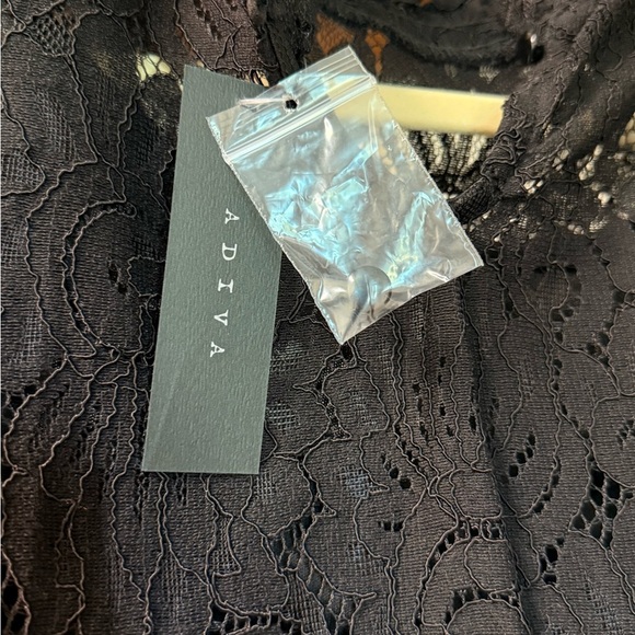 Adiva Black Lace High-Neck Blouse – Long Sleeve, Women’s XS, NWT - Picture 10 of 10